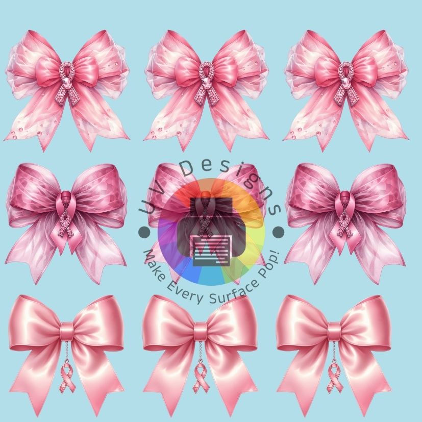 4 cm Pink ribbon bows No. 1