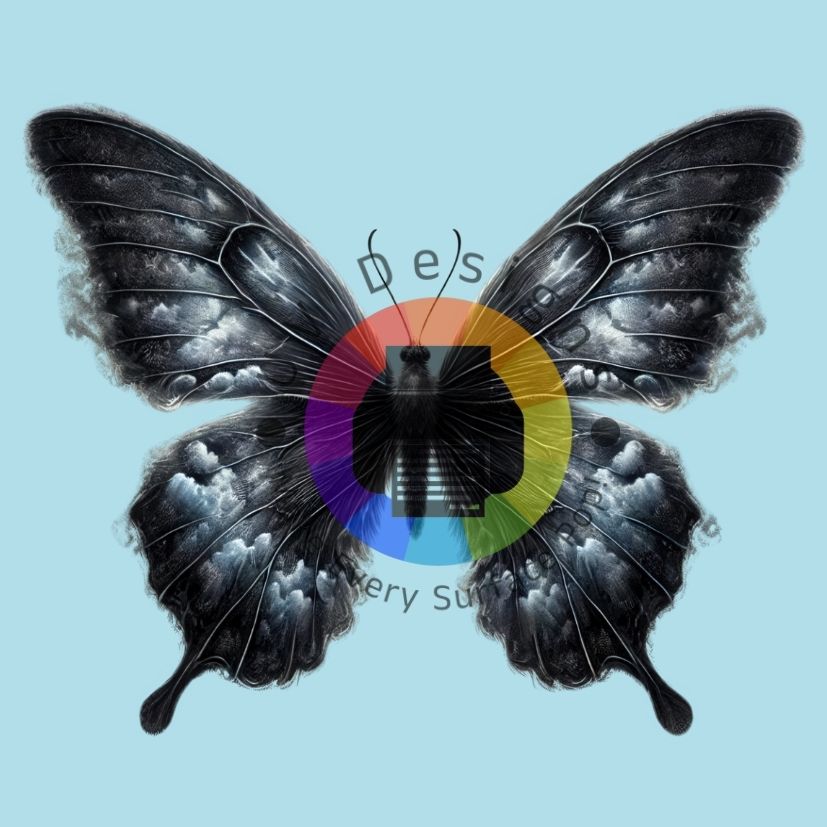 Papillon de fumée gris