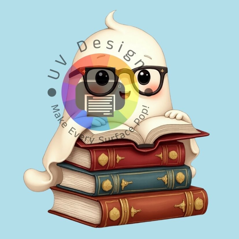 Little ghost with books no. 2