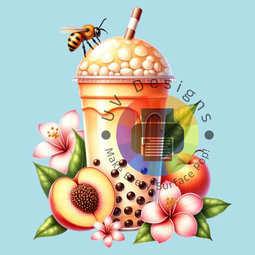 Bobba tea met bloemen nr 3