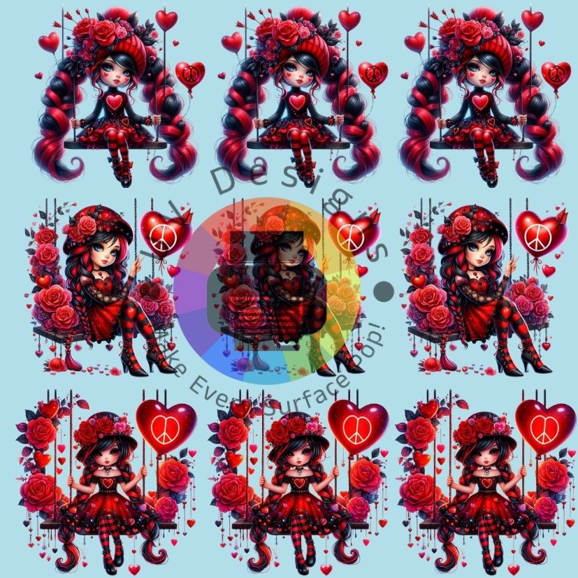 4 cm Gnomes de la paix et de l'amour