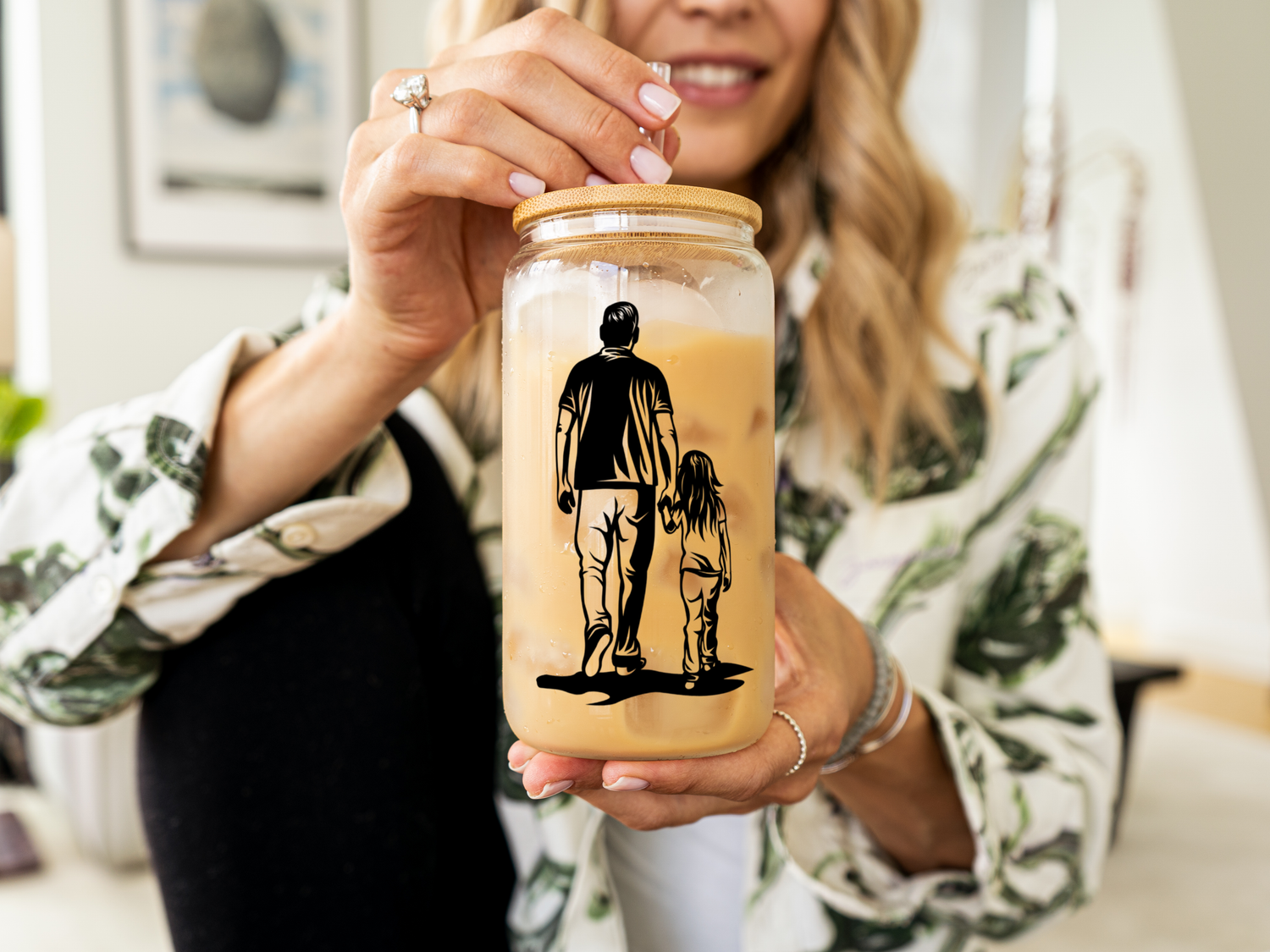 Moeder, vader en baby thema's 16oz wraps