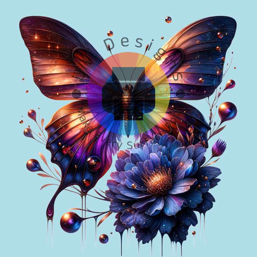 Papillon et fleur n° 2