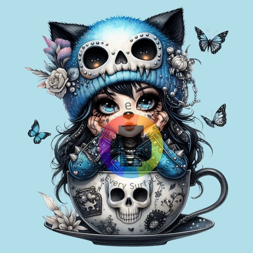 Gothic Gnome Girl - Blue No. 6