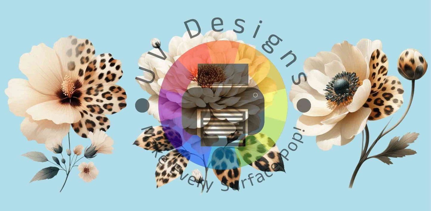 16oz Bloemen met leopard print nr  2