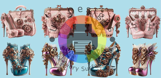 16oz Steampunk schoenen met tas