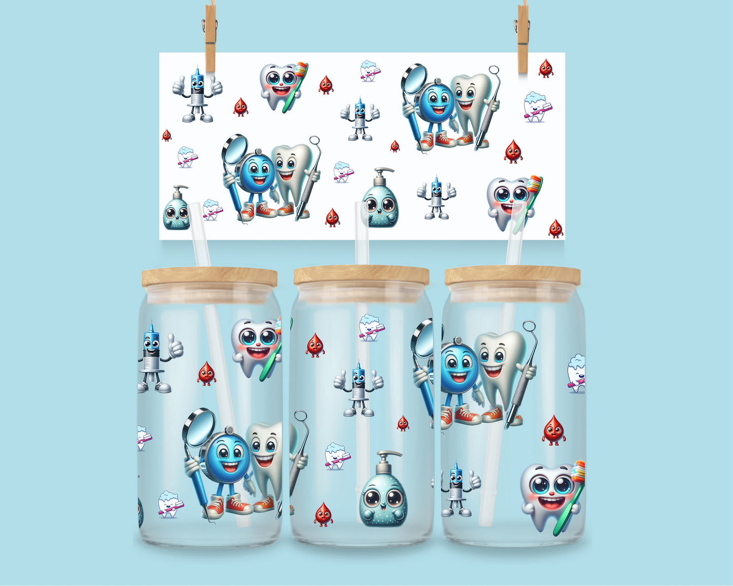 16oz Dental kawaii