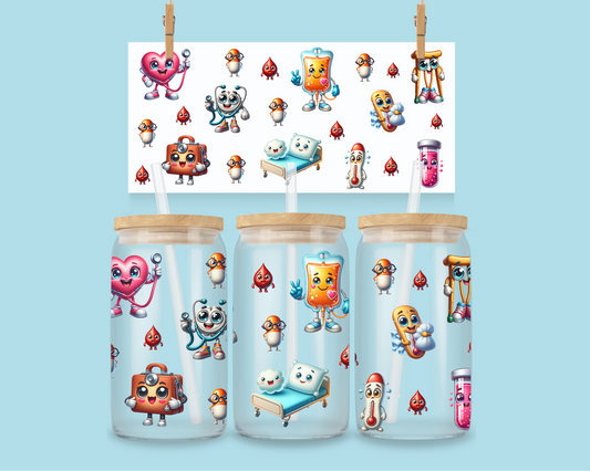 16oz médical kawaii