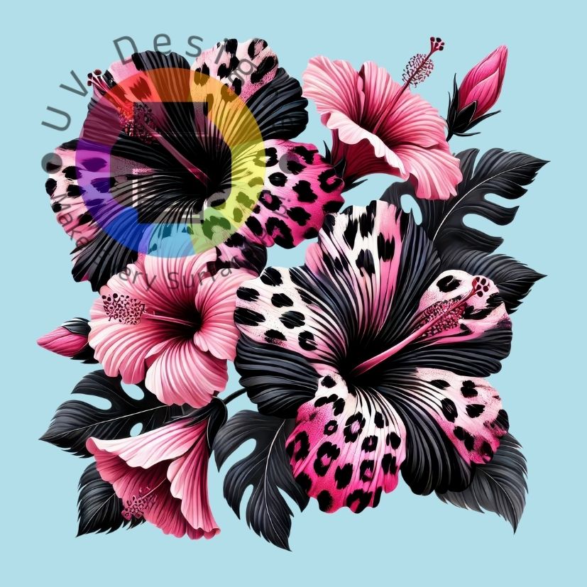 Leopard - Pink Hibiscus No. 4
