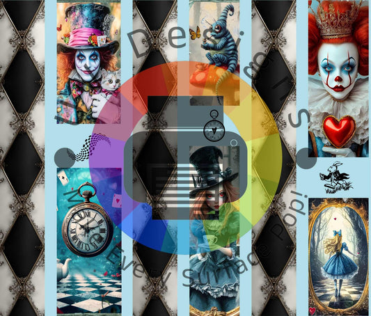 20oz Mixed media - Alice in Wonderland nr 2
