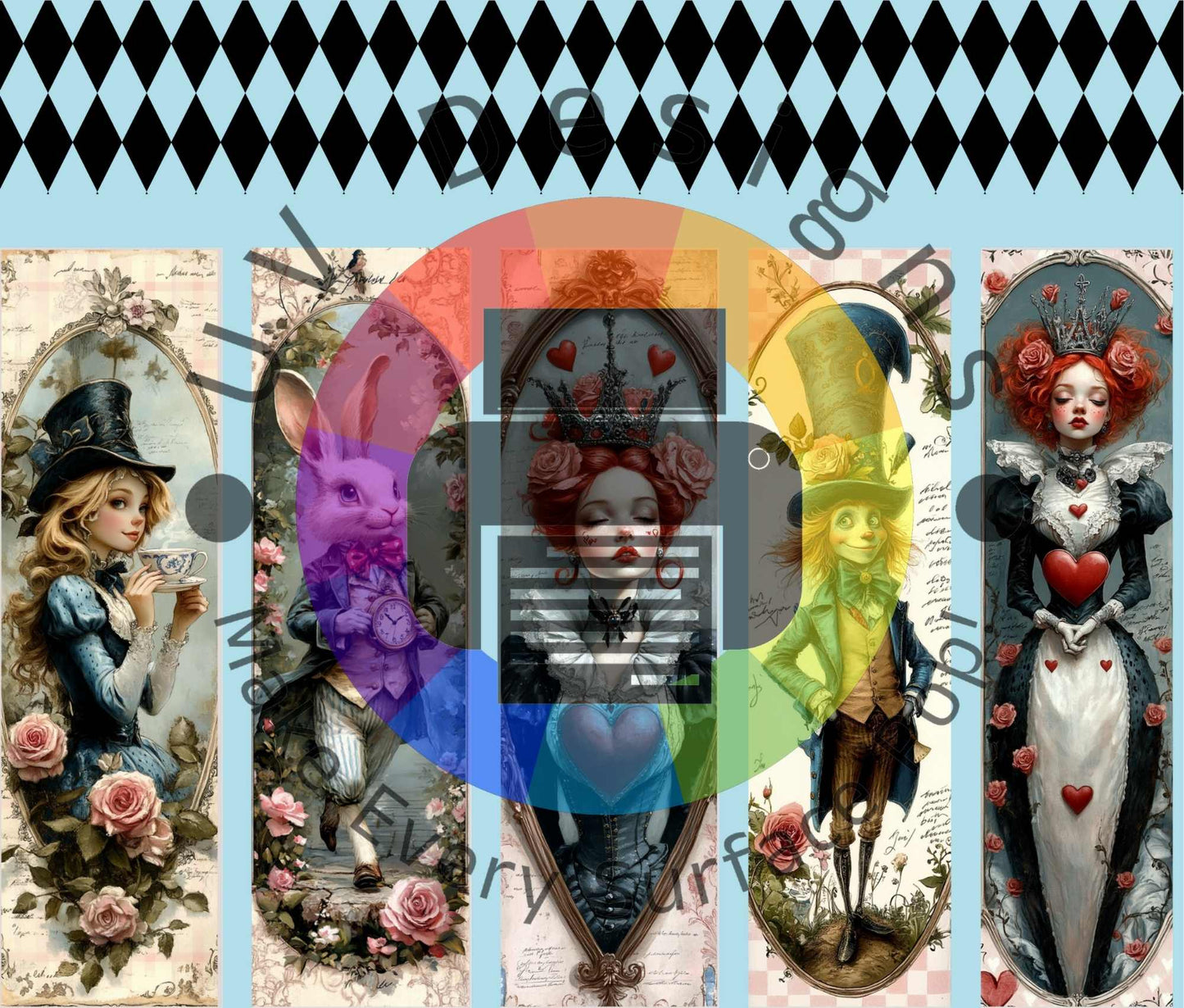 20oz Mixed media - Alice in Wonderland nr 1