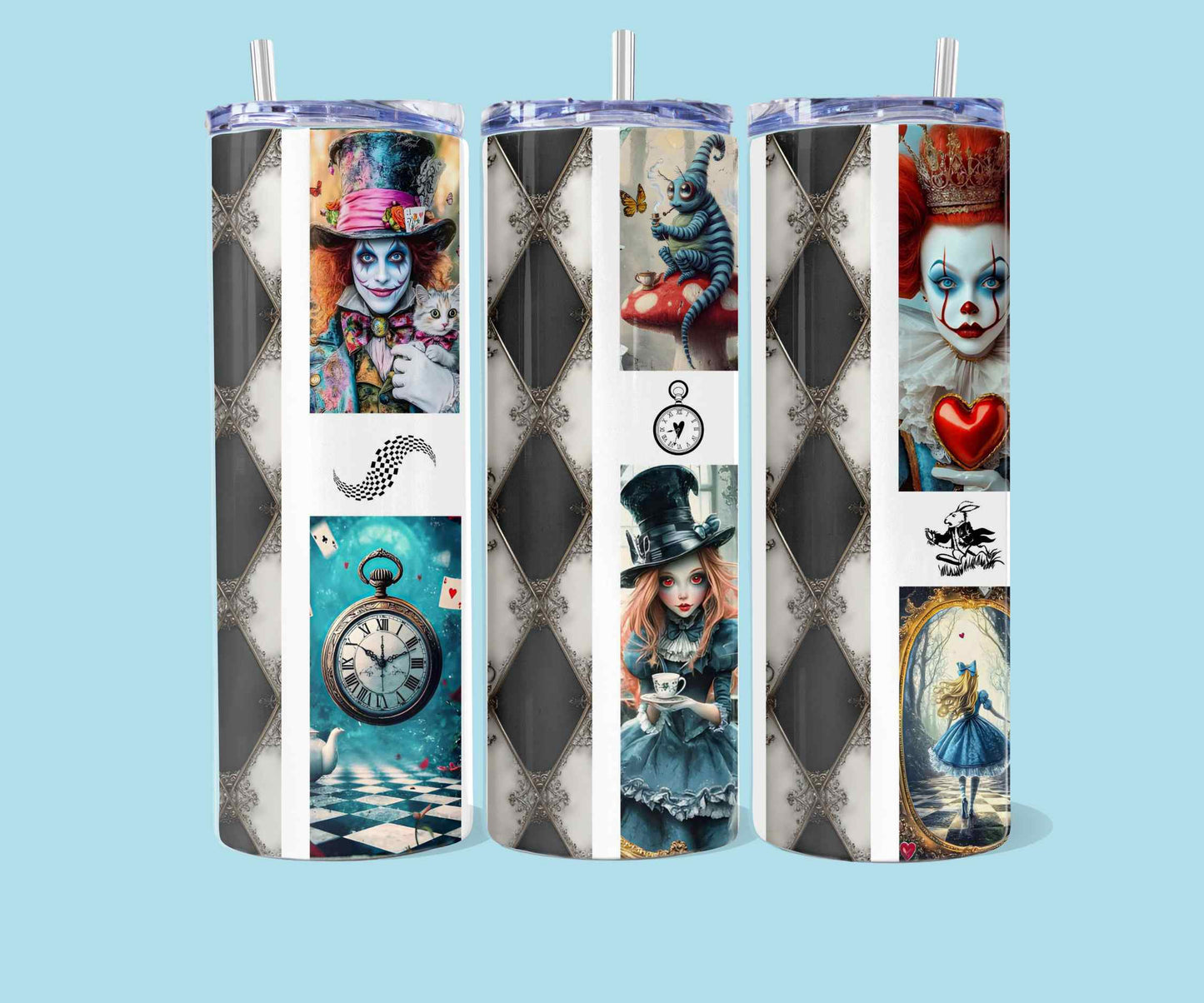 20oz Mixed media - Alice in Wonderland nr 2