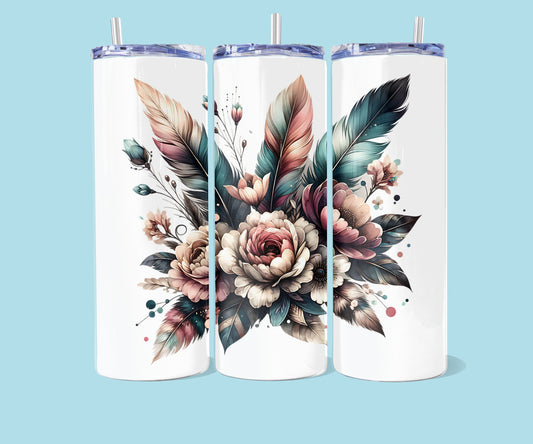 20oz Bloemen en veren nr 1