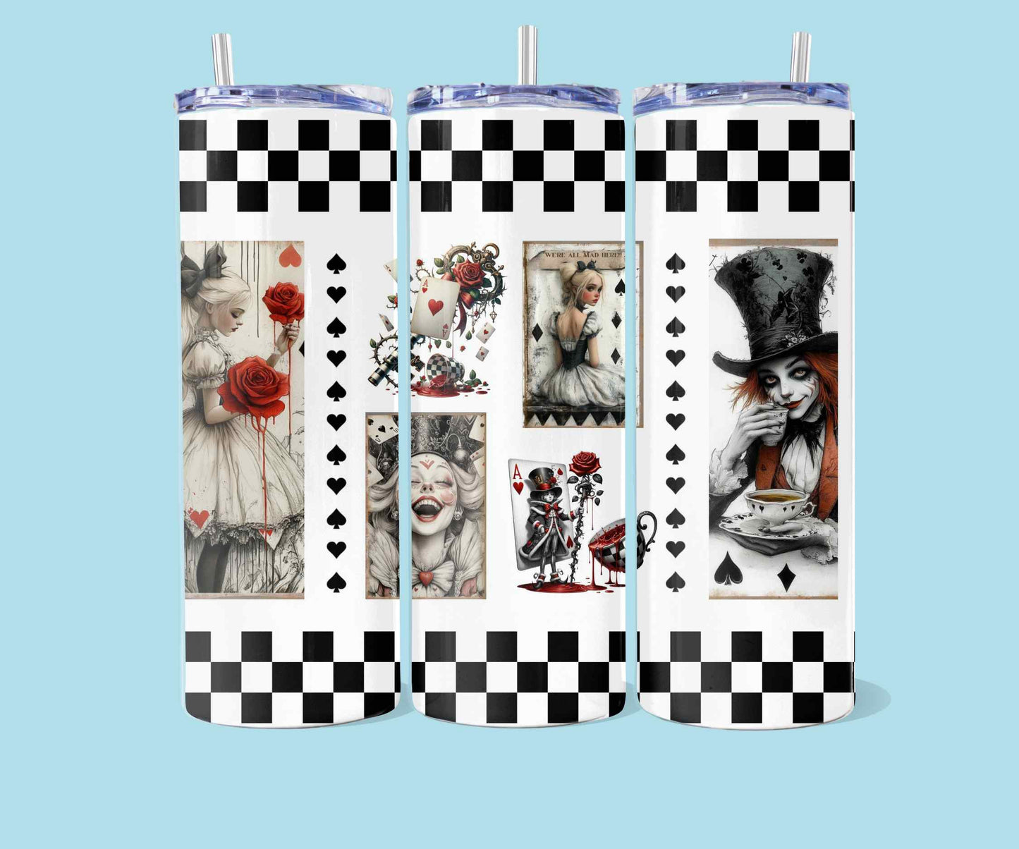 20oz Mixed media - Alice in Wonderland nr 3